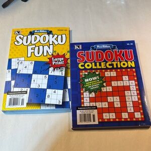 Sudoku Puzzle Collection - Blue and Red